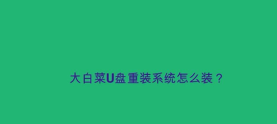 大白菜U盘（大白菜制作U盘，轻松DIY独一无二的存储神器）